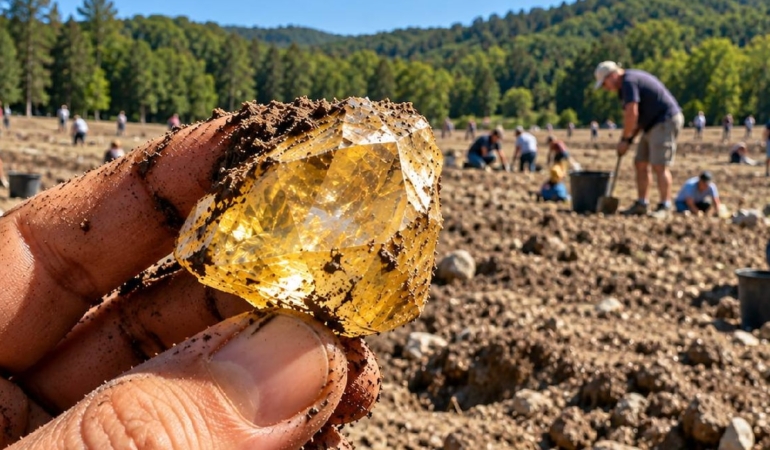 Arkansas'taki Eyalet Parkında 40 Karatın Üzerinde Değerli Elmaslar Çıkarıldı